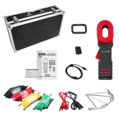 Xtester-ETCR2300 ground pile clamp grounding resistance tester,2/3/4 wires multi functional Clamp on earth ground resistance tester
