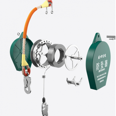 Xtester-SC1000 High quality factory hot sale safety wire rope fall arrestor self retractable lifeline fall arrester