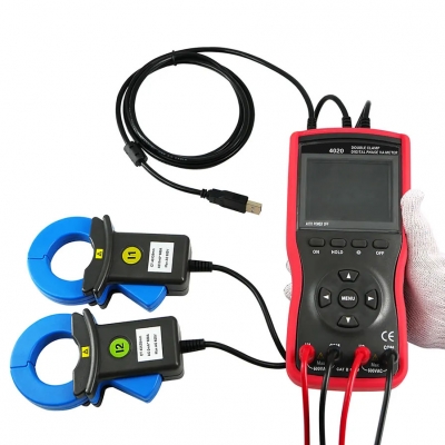 Xtester-ETCR4020 Large Caliber Intelligent Double Clamp Phase Voltammeters Digital Ammeter And Voltmeter
