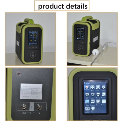 Musktool-new type 18 gases Portable color screen CH4 CO2 N2 H2 multi-gas analyzer leak detector gas test instrument