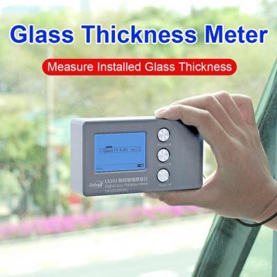 Musktool- LS201 Digital Hollow Glass Thickness Meter Gauge Double Triple Glazing Measuring Tool Laser v