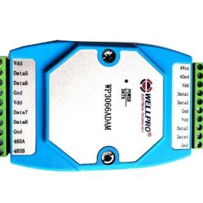 Musktool- WP3066ADAM 8 Channel  Wellpro RS485 RTU MODBUS Communications Input Temperature Acquisition Module