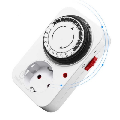 Musktool- GMT04A-GR EU 230V 24 or 48 Hour Cycle Power Socket Timer