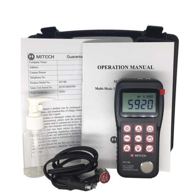 Muskool-Original MITCCH MT180 Ultrasonic Thickness Meter Gauge Tester MT-180 Measuring Range 0.65mm-600mm