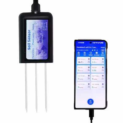 Musktool-RS6541 Factory Supply Soil Moisture and Temperature 2 in 1 Sensor 0-5V 0-10V 4-20mA Output Durable IP68 Waterproof for Farming
