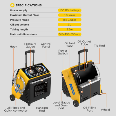 Musktool-AUTOOL AST618 110V220V Universal Trolley Pulsating Smart Brake Fluid Oil Exchanger Tool Machine