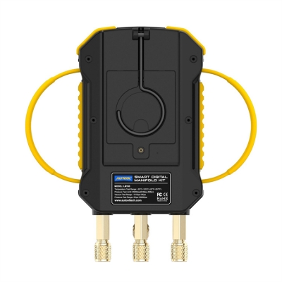 Musktool-AUTOOL LM160 Low Pressure R410 R1150 R123 R1233zd R1234yf R124 R125 R142b R161 Digital Manifold Refrigeration Tools Gauges