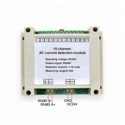 Musktool-RS485 Output Acquisition Module Range Detection 10 multi Channel AC 5A 50A 10A 20A sensor Current Transmitter