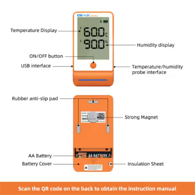 Musktool-GSP-6Pro Temperature Logger Usb Automatic Data Logger Refrigerated Cold Chain Transport High-precision Thermometer