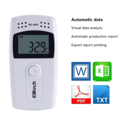 Musktool-RC-4HC Digital Data Logger USB Temperature Humidity Record Built-in NTC Sensor High Precision Thermometer