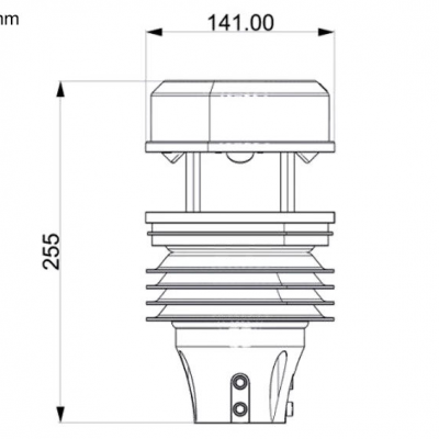 Musktool-RS485 Economical Weather Monitoring Anemometer Ultrasonic Wind Speed Sensor