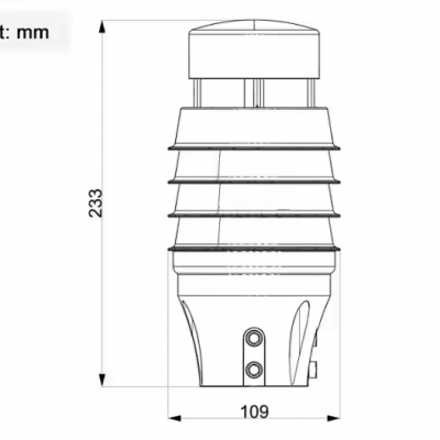 Musktool-RS485 Small Portable Economical Modbus Wind Speed Sensor Ultrasonic