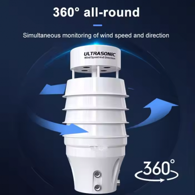 Musktool-RS485 Small Portable Economical Modbus Wind Speed Sensor Ultrasonic