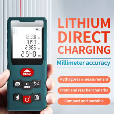 Musktool-KL03 100m Laser Rangefinder Digital Mini Range Finder Laser Tape Distance Ruler Sensor Distance Meter