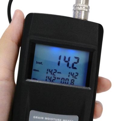 Musktool-Digital Handheld Hygrometer Grain Humidity Color Coded LED Light 36 Species Grain Moisture Meter Checked Coffee Soya Bean Wheat