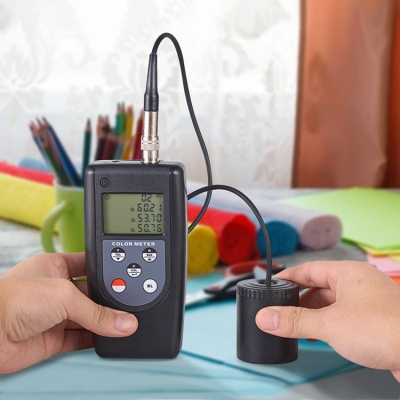 Musktool-Portable Multifunctional Colorimeter 9 Color Different Storage Memory High Quality Digital Color Meter Textile Paper Leathers