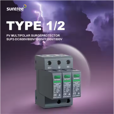 Musktool-SUP2-DC-CE TUV Solar PV DC SPD Electric Surge Protector 20KA-40ka Solar Surge Protective Device 600/800/1000/1200/1500V