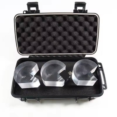 Musktool-AWS Wedge 70 60 45 for Ultrasonic Flaw DetecorAWS Angle Beam Probe 3pcsset