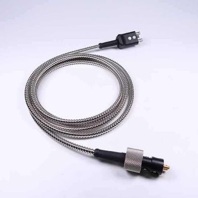 Musktool-Made Dual Armored Cable GE C123 High Temperature Probe Cable for DA590 Ultrasonic Transducerprobe