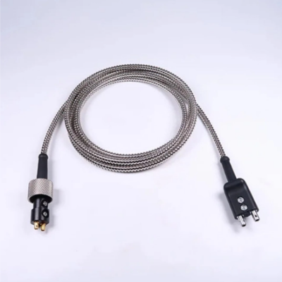 Musktool-Made Dual Armored Cable GE C123 High Temperature Probe Cable for DA590 Ultrasonic Transducerprobe