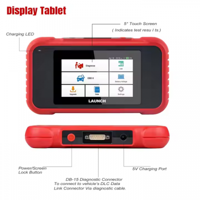 Musktool-LAUNCH X431 CRP123E OBD2 Code Reader for Engine ABS Airbag SRS Transmission OBD Diagnostic Tool Free Update