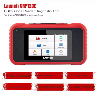 Musktool-LAUNCH X431 CRP123E OBD2 Code Reader for Engine ABS Airbag SRS Transmission OBD Diagnostic Tool Free Update