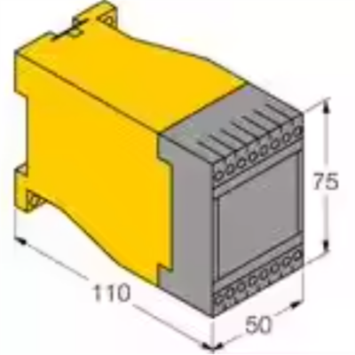 Musktool-Turck MS25-UI/24VDC 1-Ch Speed Monitor - 10mHz-1660Hz to 4-20mA/0-10V Conv - Removable Terminals - Reverse Polarity Prot