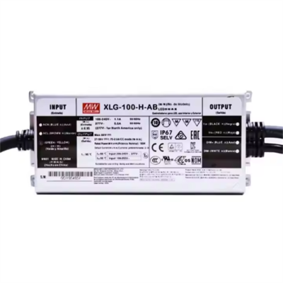 Musktool-Original MeanWell 100W XLG-100-H-A Power Supply Constant Power LED Driver Waterproof Metal Case for Outdoor Industry