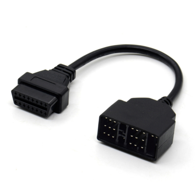 Musktool-22-Pin to 16-Pin OBD1 to OBD2 Adapter Cable for Toyota Plastic Code Reader Connect