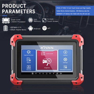 Musktool-For XTOOL D7 Auto Diagnostic Tools All System Code Reader & Key Programmer OBDII Scanner Made of Durable PK MK808 CRP909E