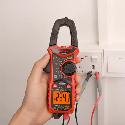 Musktool-HABOTEST HT206D DC AC Current alligator Clip Multimeter Tester Best True Rms Digital Amp Clamp Ampere Meter on Voltage Ammeter