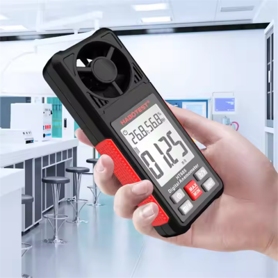 Musktool-HABOTEST HT605 Portable Digital Anemometer for Sale with Measuring Air Speed Velocity Temperature Humidity Instruments Wireless