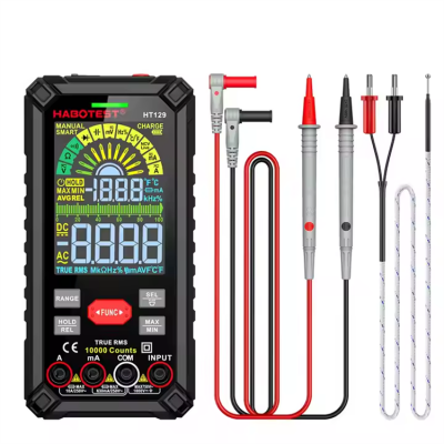 Musktool-Good Price China Top 10 Electrical Smart Rechargeable 10000 Counts Digital Multimeter Tester Habotest Multi Meter Tools HT129