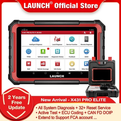 Musktool-Launch X-431 Pro Elite Multi-Language Scan Tool Car Diagnostic Code Reader Analyzer Configuration Tool