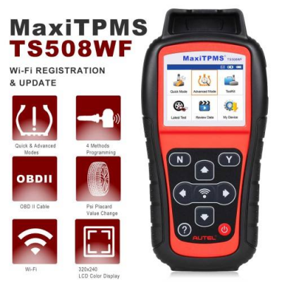 Muaktool-For Autel MaxiTPMS TS508WF TPMS Programming Tool MX-Sersors 315/433MHz Relearn Activate All Sensors Read Clear DTCs TPMS Reset