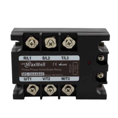 Musktool-MS-3AA4840 40amp Ac to Ac 3 Phase SSR Relay with High Power Contact Load and Epoxy Protection