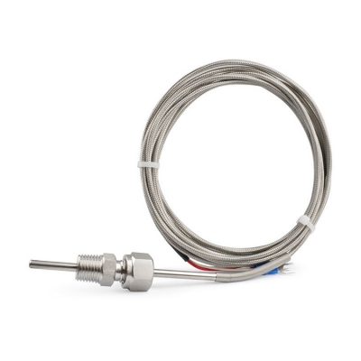 Musktool-High Accuracy Class a RTD Temperature Probe PT100 3 Wires with Movable Fitting
