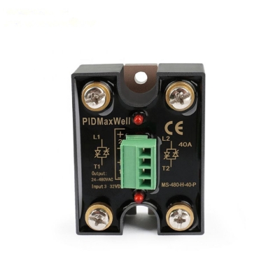 Musktool-MS-480H-40-P-High Quality 40A Solid State Relay (SSR) Stable Two-Channel Dual Loop Design with 2 Input and 2 Output