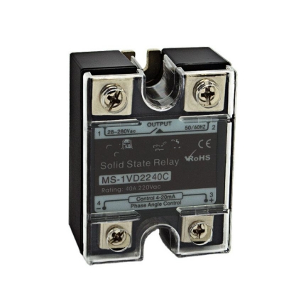 Musktool-Miniature MS-1VD2240C 40A SSR Relay 0-10V 4 20ma Sealed Protection for Solar Panel System