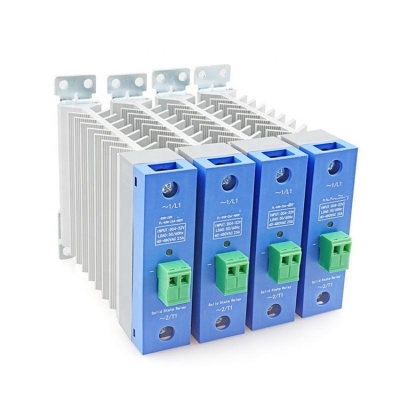 Musktool-MDS-1DA4860-Ultra-Thin 25A Single-Phase SSR Relay with Built-In Heat Sink Miniature Size Sealed Protect Feature for Rail Mount Applications