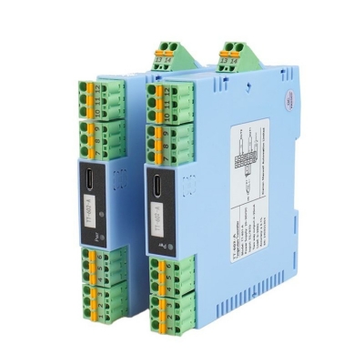 Musktool-TT-602 Dual Channel 4-20mA Temperature Transmitter with 2 Input 2 Output ABS Din Rail Mounted OEM &amp; ODM Supported