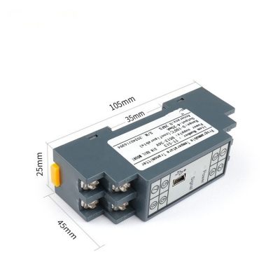 Musktool-TT-513-Configurable DIN Rail Mounted Thermocouple PT100 Transmitter 4-20mA0-10VDC Output Plastic Material Free APP Software