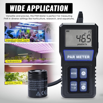 Musktool-PAR414 PAR Meter digital split type luminous flux meter IP68 waterproof probe spectral illuminance meter